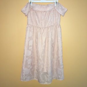 cupcakes and cashmere Floral Strapless Dress 8